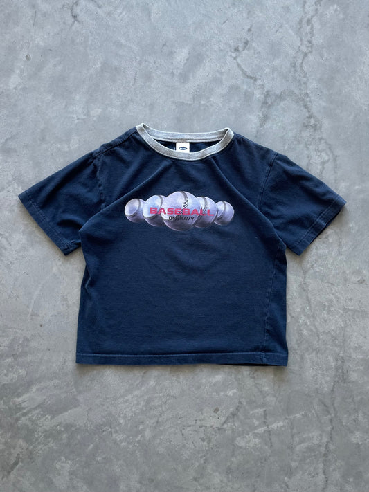 Old Navy Baseball Baby Tee - L